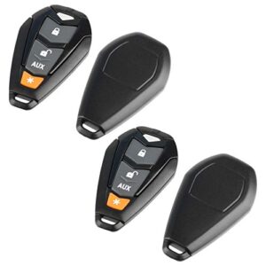 2 Case Shell Key Fob fits Viper Hornet DEI Python Clifford Aftermarket Alarm Keyless Entry Remote (EZSDEI7141)