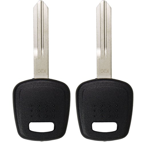 Keyless2Go Replacement for New Uncut Transponder Ignition 4D-62 Chip Car Key SUB4PT (2 Pack)