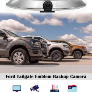 SPTCRCP Backup Rear Camera for Ford Ranger F150 F250 F350 F450 F550 2004-2016 with Ford Tailgate Emblem HD Night Vision | No Distorted Affect Starlight Night Vision | AHD Waterproof
