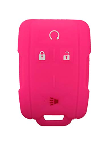 KAWIHEN Silicone Key Fob Cover Protector Fit for 2014 2015 2016 2017 Chevrolet Chevy Silverado Colorado Tahoe Suburban Gmc Yukon Sierra 13577770 2288148 M3N-32337100