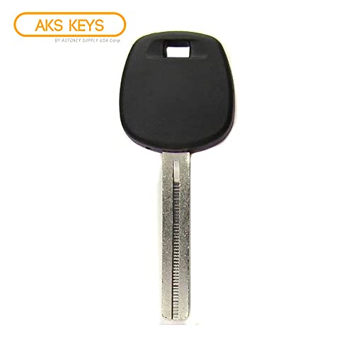 AKS Keys New Uncut Blank Chipped Transponder Key Compatible with Kia 4D60 Chip KK7-PT