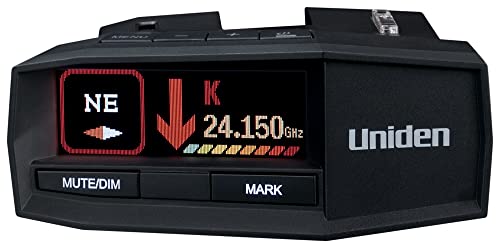 UNIDEN R8 Extreme Long-Range Radar/Laser Detector, Dual-Antennas Front & Rear Detection w/Directional Arrows, Built-in GPS w/Real-Time Alerts, Voice Alerts, Red Light and Speed Camera Alerts (Renewed)