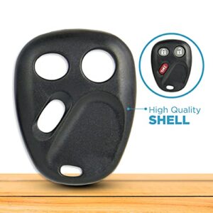 Keyless2Go Replacement for New Shell Case and Button Pad for Remote Key Fob with FCC LHJ011 - Shell ONLY