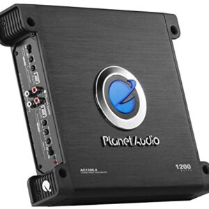 Planet Audio AC1200.4 4 Channel Car Amplifier - 1200 Watts, Full Range, Class A/B, 2-4 Ohm Stable, Mosfet Power Supply, Bridgeable