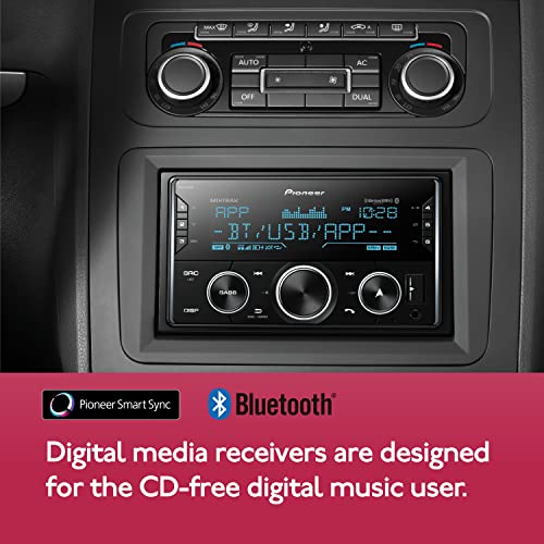 Pioneer MVH-S622BS Double DIN, Amazon Alexa, Pioneer Smart Sync, Bluetooth, Android, iPhone - Audio Digital Media Receiver