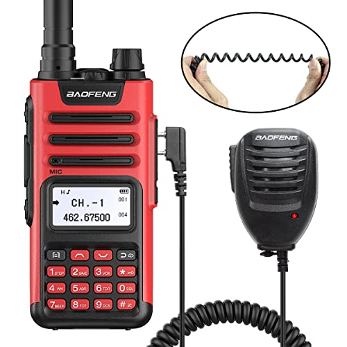 BAOFENG GM-15 Pro GMRS Radio Long Range Walkie Talkies Rechargeable NOAA Weather Alerts & Scan Two Way Radio,GMRS Repeater Capable with Extra Battery Programming Cable Speaker Mic etc Full Kits