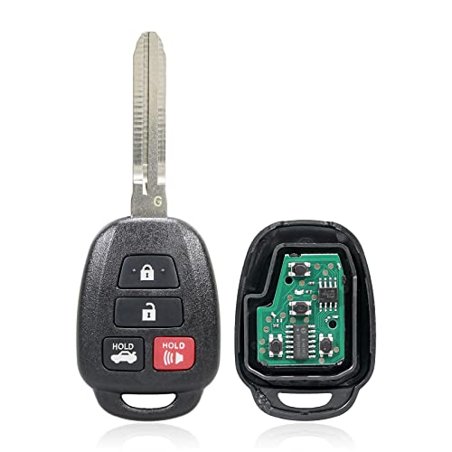 Replacement for 2012-2014 Toyota Camry Key Fob Keyless Entry Car Remote HYQ12BDM G Chip, New Uncut Blade; by AutoKeyMax (1)