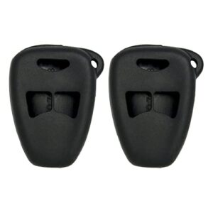 Keyless2Go Replacement for New Silicone Cover Protective Cases for Remote Keys FCC M3N5WY72XX OHT692427AA OHT692715A - Black - (2 Pack)