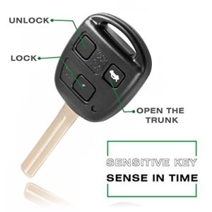 Keyless Entry Remote Key Fob Fits for Lexus ES300 2002-2003/GS300 1997-2005/ GS400 1998-2000/GS430 2001-2005/ IS300 2001-2005/ LS400 1998-2000 P/N: HYQ1512V, 89785-50031