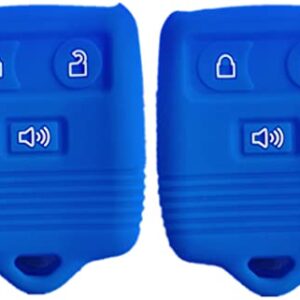 Silicone Smart Key Fob Cover Case Protector Keyless Remote Holder for Ford F150 F250 F350 Escape Expedition 3-Button Replacement for CWTWB1U331 CWTWB1U212 CWTWB1U345 GQ43VT11T
