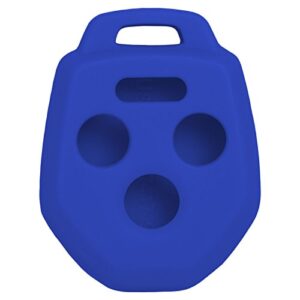keyless2go replacement for new silicone cover protective case for remote key fobs with fcc cwtwb1u811 – blue