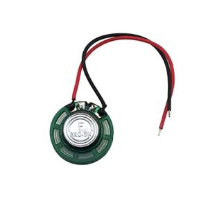 1in Speaker 26mm 8 ohm 1/4 Watt (0.25w) Nominal / 1/2 Watt (0.5 w) Maximum Power Output - Green Plastic Shell with 4 in (104 mm) Wires