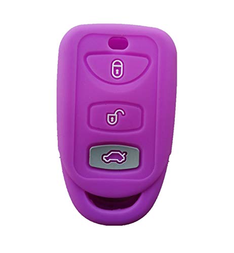 Silicone Smart Key Fob Cover Case Protector Keyless Remote Holder for 2006-2019 Hyundai Elantra Genesis Sonata Kia Sorento Forte Optima... 2/5000