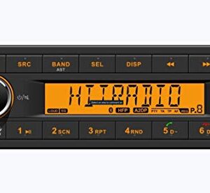 VDO Continental TR7412UB-OR European Style 12v Radio Orange Display Bluetooth