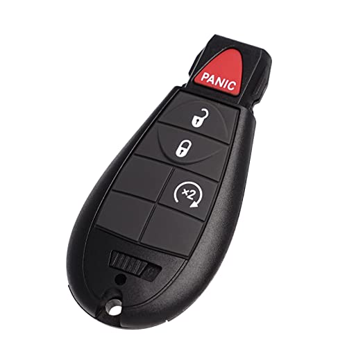 Key Fob Fobik Replacement Fits for Dodge Ram 1500 2013 2014 2015 2016 2017 2018 2019 2020 2021 2500 3500 4500 5500 2013-2018 Pickup Truck Keyless Entry Remote Start Control GQ4-53T 4B Set of 2