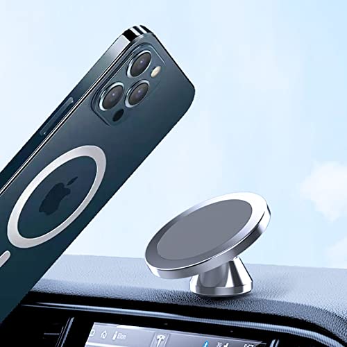 Magnetic Phone Holder for Car, [ 2 Groups Super Strong Magnet ] [ 360° Rotation ] Universal Dashboard Car Mount Holder Compatible with All Smartphones (Black)