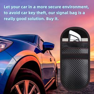 8PCS Upgraded Faraday Bag for Key Fob Faraday Key Fob Protector Key Pouch Key Case for Car Keys RFID Pouch Keyfob RFID Signal Blocking Bag Anti Theft Pouch Anti Hacking Case Blocker (Without Key Ring)