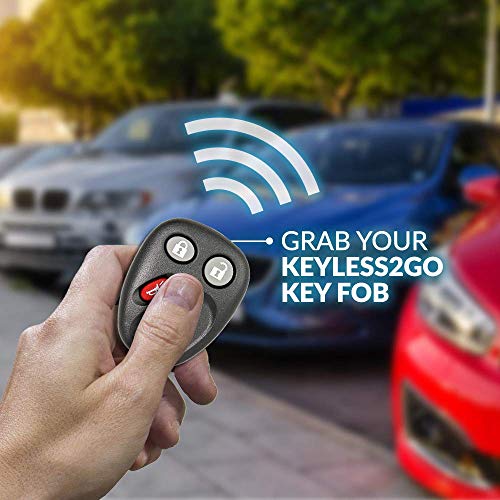 Keyless2Go Replacement for Keyless Entry Car Key Vehicles That Use 3 Button LHJ011