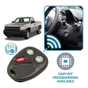 Keyless2Go Replacement for Keyless Entry Car Key Vehicles That Use 3 Button LHJ011