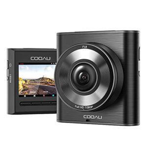 cooau mini dash cam, dash camera for cars fhd 1920x1080p, dashcam front with 2″ ips screen, car dash camera built-in night vision, wide angle, supercapacitor, wdr, g-sensor, loop record(m53)