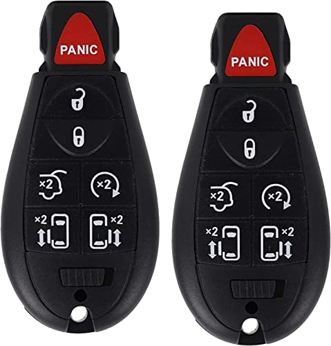 Keyless Remote Smart Key Fob Replacement Fit for 2008-2016 Chrysler Town and Country 2008-2016 Dodge Grand Caravan 2008-2020, M3N5WY783X
