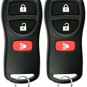 KeylessOption Keyless Entry Remote Control Car Key Fob Replacement for KBRASTU15, CWTWB1U733 (Pack of 2)