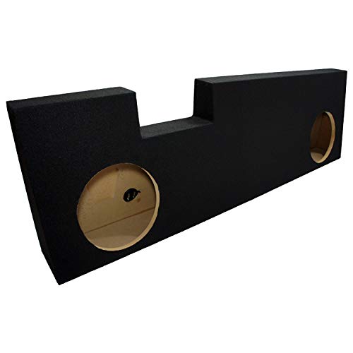 Compatible with Ford F250 or F350 Super Crew Cab Truck 2001-2014 Dual 10" Subwoofer Sub Box Speaker Enclosure