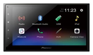 pioneer dmh-341ex 6.8″ capacitive touchscreen, amazon alexa when paired with pioneer vozsis app, bluetooth, back-up camera ready – digital media receiver