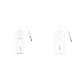 twelve south airfly duo | wireless transmitter & airfly pro | wireless transmitter/receiver with audio sharing for up to 2 airpods/wireless headphones to any audio jack