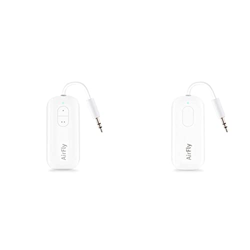 Twelve South AirFly Duo | Wireless Transmitter & AirFly Pro | Wireless Transmitter/Receiver with Audio Sharing for up to 2 AirPods/Wireless Headphones to Any Audio Jack