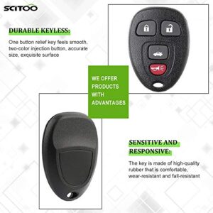 SCITOO 1X4 Button Keyless Entry Remote Key Fob for Buick Lucerne Chevrolet Impala Cadillac DTS OUC60221 15912859