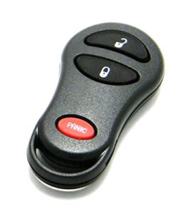 oem electronic 3-button key fob remote compatible with chrysler dodge (fcc id: gq43vt17t, p/n: 04686481)