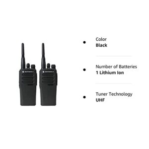 2 Pack of Motorola CP200d UHF Two Way Radios