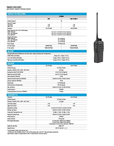 2 Pack of Motorola CP200d UHF Two Way Radios