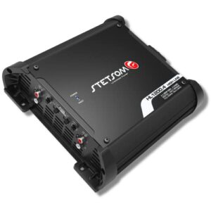stetsom hl 1200.4 2 ohm multichannel stereo car audio amplifier, hl1200.4 1.2k watts rms, 4 channel, 2Ω stable full range hd sound quality md crossover hpf lpf bass boost front rear bridge