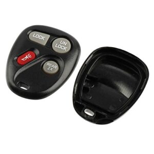 key fob keyless entry remote shell case & pad fits chevy 2001-2005 astro / 2002-2005 blazer / gmc 2002-2005 jimmy / 2001-2005 safari