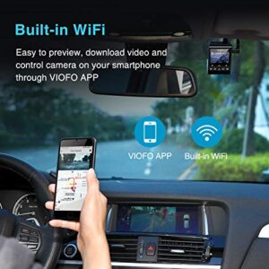 【Bundle: VIOFO A129 Plus Duo with GPS + CPL + Hardwire Cable】 VIOFO Dual Dash Cam, 2K 1440P 60fps+1080P 30fps Front and Rear Dash Camera with Wi-Fi GPS, Parking Mode, Super Capacitor (A129 Plus Duo)