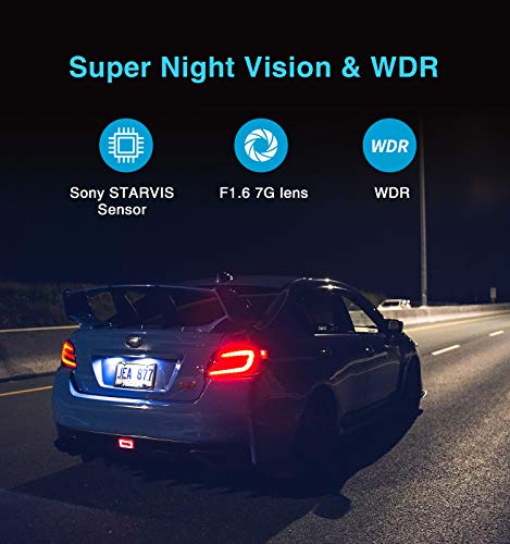 【Bundle: VIOFO A129 Plus Duo with GPS + CPL + Hardwire Cable】 VIOFO Dual Dash Cam, 2K 1440P 60fps+1080P 30fps Front and Rear Dash Camera with Wi-Fi GPS, Parking Mode, Super Capacitor (A129 Plus Duo)