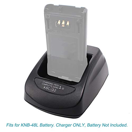 KSC-32 Charger Compatible for Kenwood Radio TH-D72A TK-2180 TK-3180 TK-5210 TK-5310 NX-5200 NX-5300 NX-5400 NX-410 NX-411 Compatiable Battery KNB-48L/32N/33L/43L/47L/31A/50NC/54N