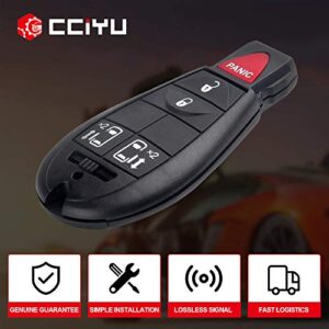 cciyu X 2 Flip Key Fob with Key Blade 5 buttons Replacement fit for 08 09 10 11 12 Dodge Series with FCC M3N5WY783XF