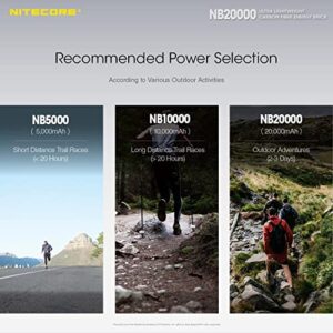 Nitecore Traveling Companion NB20000 Multi Ports USB Power Bank 20,000mAh w/Eco-Sensa VC4 4-Slot Digital Charger