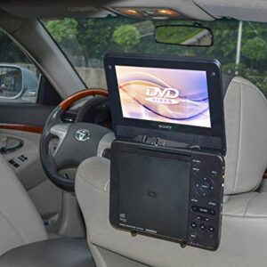 tfy car headrest mount holder for standard (laptop style) portable dvd player