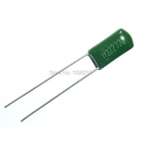 100pcs mylar film capacitor 630v 2j272j 2700pf 2.7nf 2j272 5% polyester film capacitor