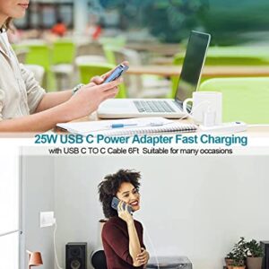 25W USB C Charger Super Fast Charging for Samsung Galaxy A04S A03S A02S Z Flip 4 Z Fold 3 A14 A13 A12 A53 S10 S20 S21 S22 S23 Ultra Google Pixel 7 6 Pro 6a, Android Phone Charger Type C Block Cable