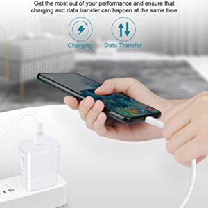 25W USB C Charger Super Fast Charging for Samsung Galaxy A04S A03S A02S Z Flip 4 Z Fold 3 A14 A13 A12 A53 S10 S20 S21 S22 S23 Ultra Google Pixel 7 6 Pro 6a, Android Phone Charger Type C Block Cable