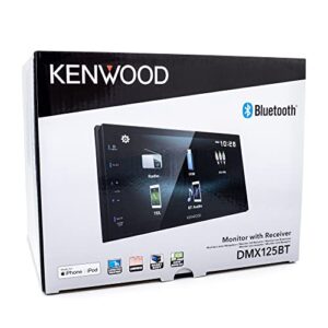 KENWOOD DMX125BT 6.8 Inch LCD Touchscreen Digital Media Car Stereo, Bluetooth Audio and Hands Free Calling, Double Din, USB, Rear Camera Input, AM/FM Radio