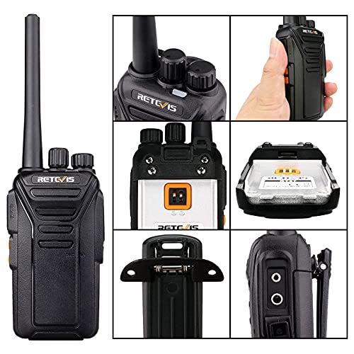 Retevis RT27 Walkie Talkies Long Range,Two Way Radios Rechargeable, Handheld VOX Hands-Free, Commercial 2 Way Radio with USB Charger Base, for Education, Construction, Warehouse,Church (10 Pack)