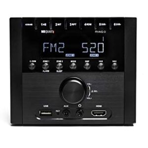 MB Quart RVM2.0 - RV in Dash Compact, Mechless Source Unit with AM/FM and Bluetooth 4.0 Plus Multi-Zone Audio Control