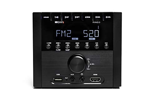 MB Quart RVM2.0 - RV in Dash Compact, Mechless Source Unit with AM/FM and Bluetooth 4.0 Plus Multi-Zone Audio Control