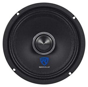 rockville rxm68 6.5″ 150w 8 ohm mid-bass driver car audio speaker, mid-range